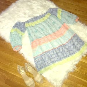 3/4 sleeve off the shoulder dress by Do+ Be